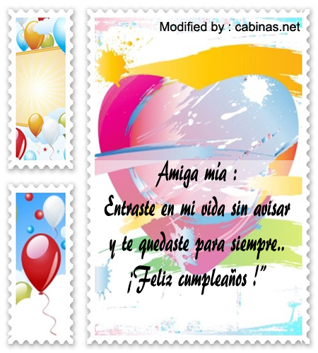 enviar bonitos poemas de cumpleaños para mi amiga,originales dedicatorias de cumpleaños para amigas con imágenes gratis