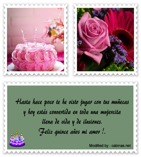 palabras para saludar a quinceañera