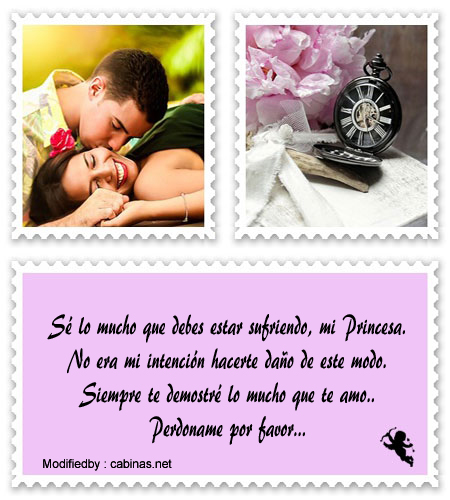 palabras originales para pedir perdón a mi novia