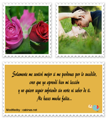 postales para pedir discúlpas a mi novia