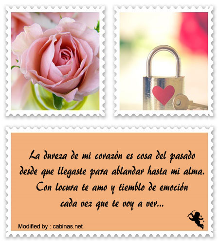 frases románticas para mi enamorado,mensajes de amor para mi novia