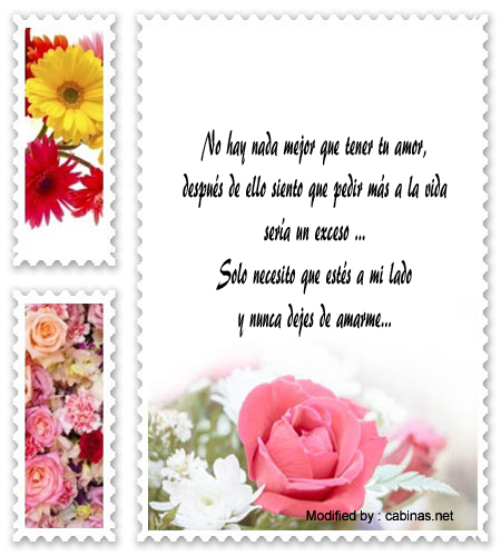 frases románticas para mi enamorado,mensajes de amor para mi novia