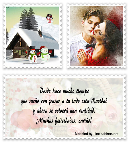 Tarjetas bonitas de Navidad para enviar por WhatsApp a mi novio