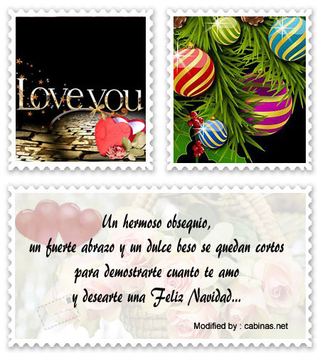 Tarjetas bonitas de Navidad para enviar por WhatsApp a mi novio