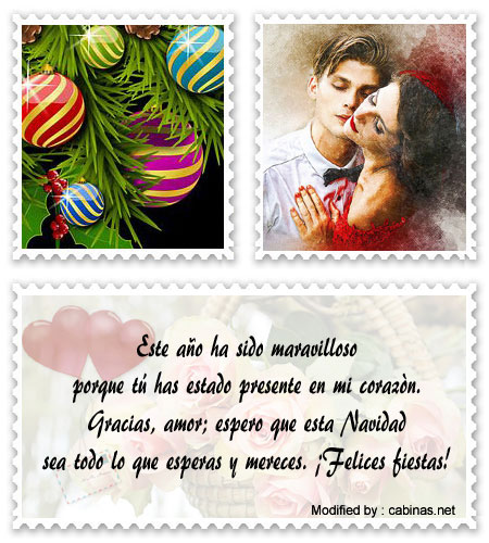 Tarjetas bonitas de Navidad para enviar por WhatsApp a mi novio
